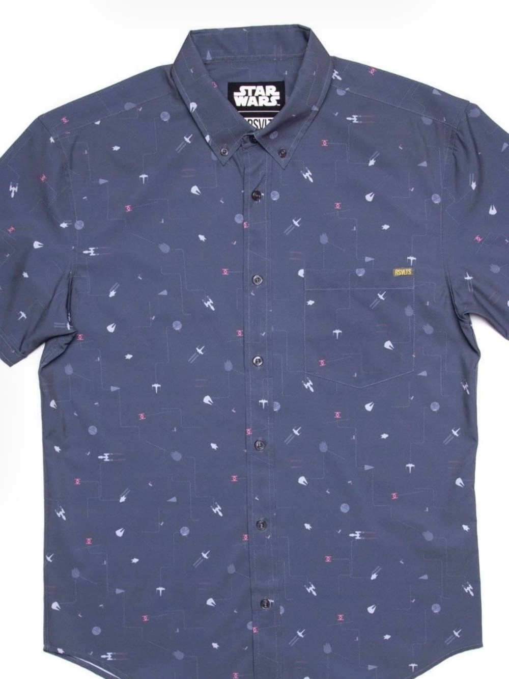 RSVLTS Star Wars “Stay On Target” Short-Sleeve Button-Down Shirt